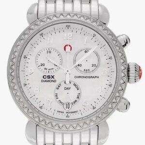 Michele CSX 36 Diamond MOP Diamond Dial Stainless Steel watch MW03M01A1025